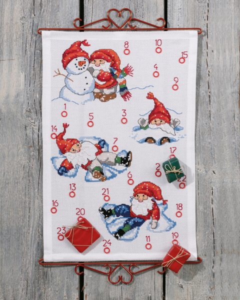 Kit de broderie Jeu dans la neige B5135/40 40 x 60 cm