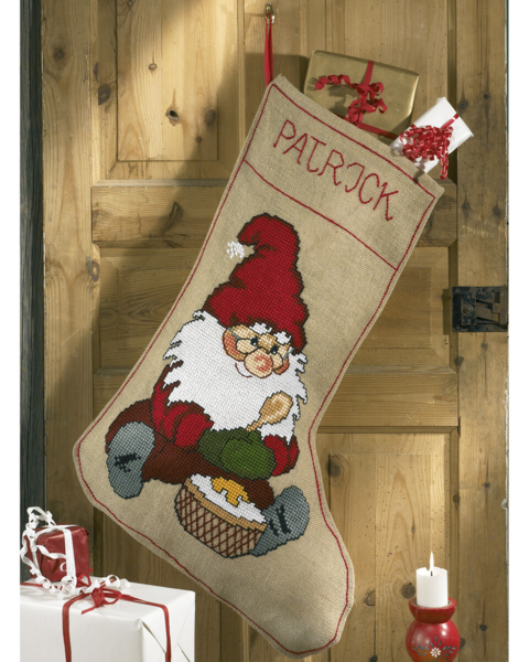 Kit de broderie Lutin avec porridge 57 x 80 cm