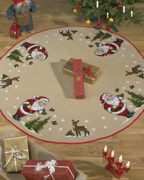 Kit de broderie Lutin nourrit les oiseaux 170 cm Ø