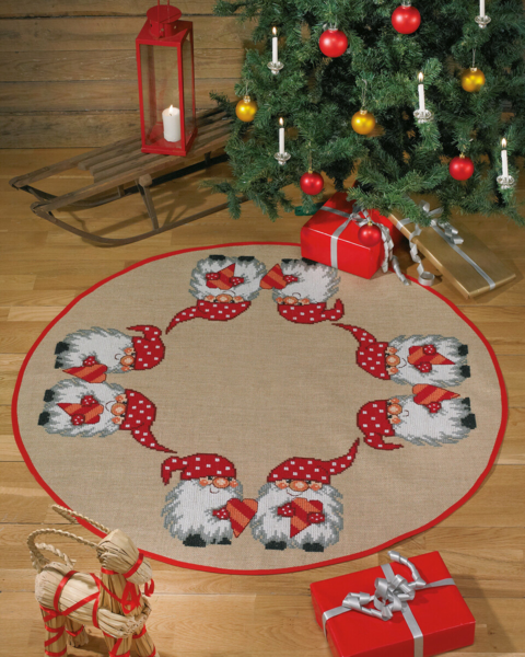 Kit de broderie Lutins à points Ø118 cm