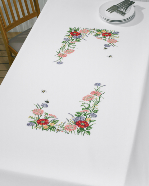 Kit de Broderie Fleurs des Champs 140 x 230 cm