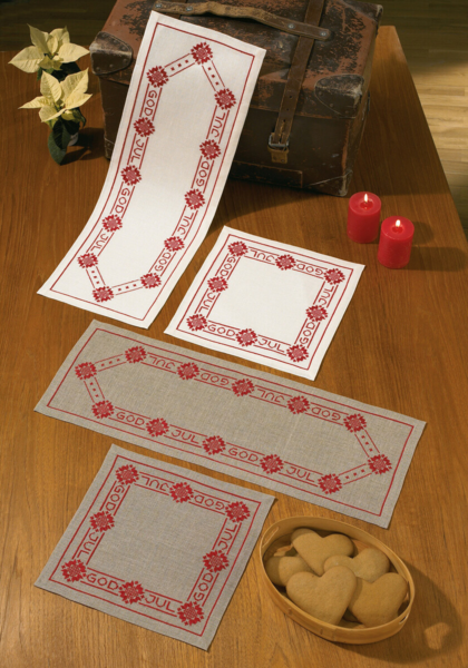 Kit de broderie Joyeux Noël 21 x 60 cm