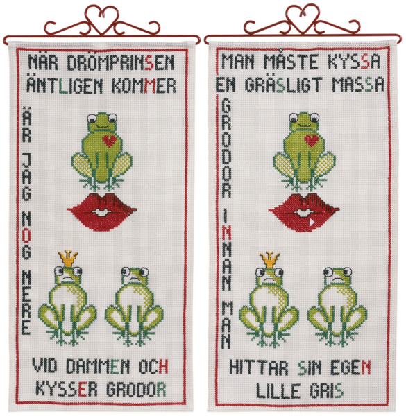 Kit de broderie Petites grenouilles B5125/28 28 x 54 cm