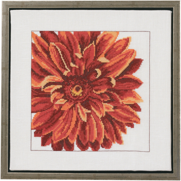 Kit de broderie Dahlia 30 x 30 cm