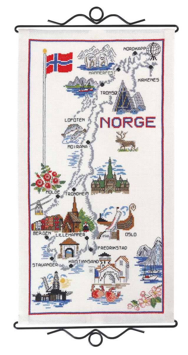 Kit de broderie Norvège 29 x 56 cm B5123/30