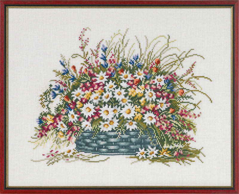 Kit de broderie Panier de fin d'été 40 x 32 cm