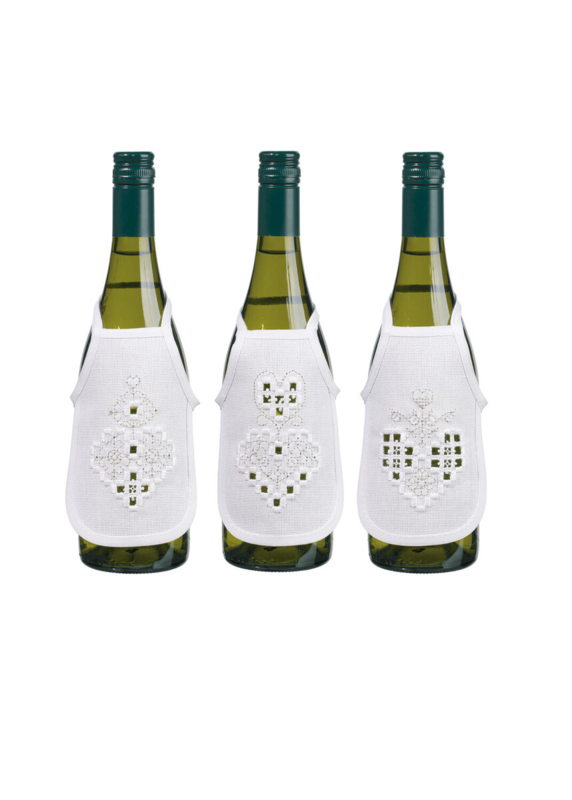 Kit de broderie Hardanger cœur argent 10 x 15 cm