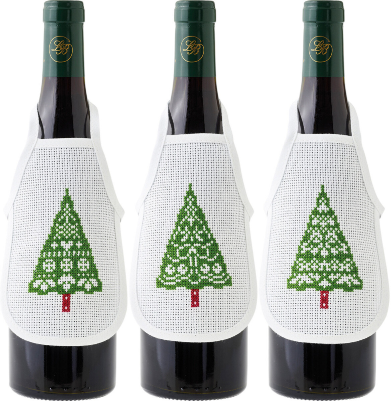 Kit de Broderie Sapins de Noël 10 x 15 cm