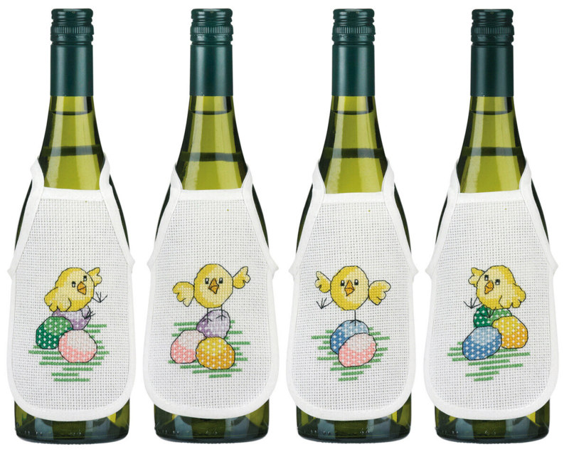 Kit de Broderie Poussins de Pâques 10 x 15 cm