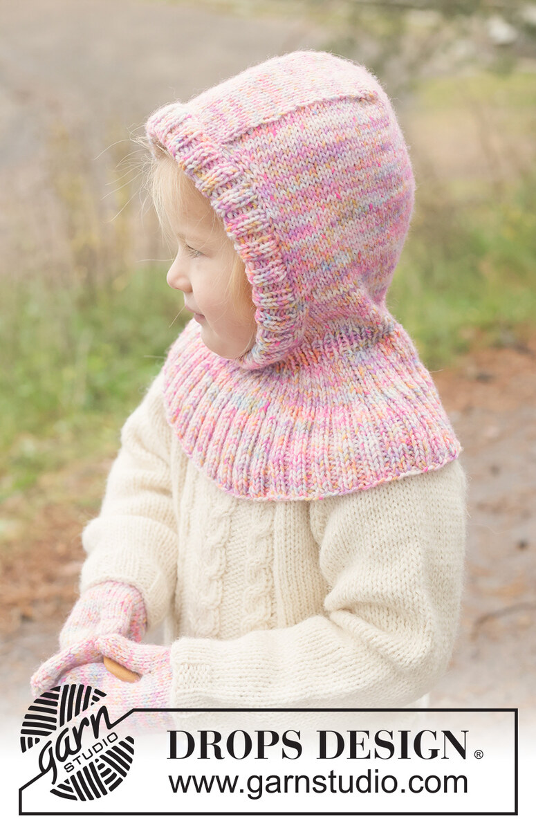 50-5 Fairy Flurry Balaclava by DROPS Design