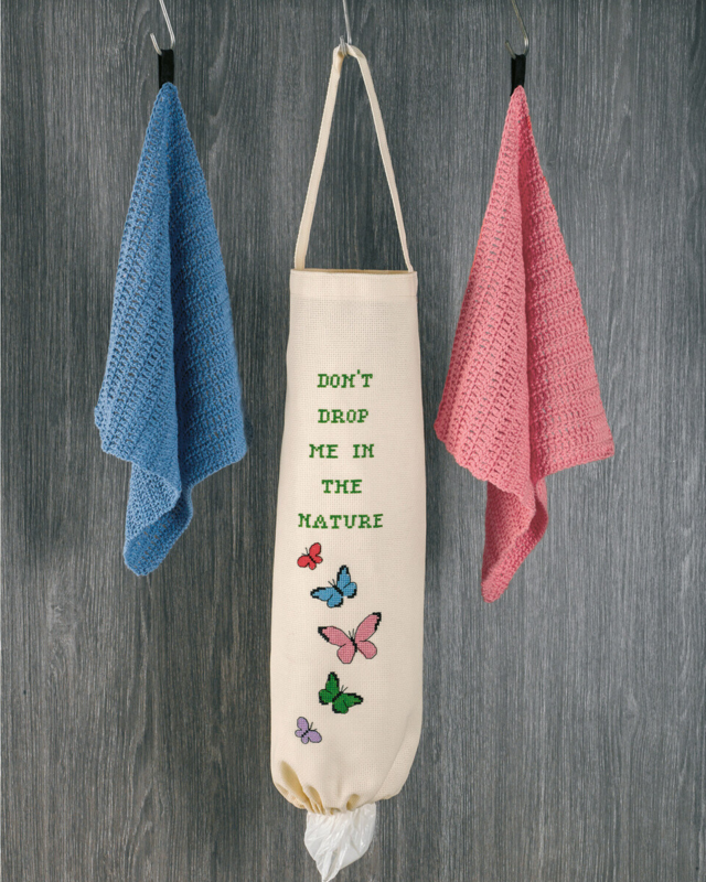 Kit de broderie Pochette pour sacs oiseaux 19 x 50 cm