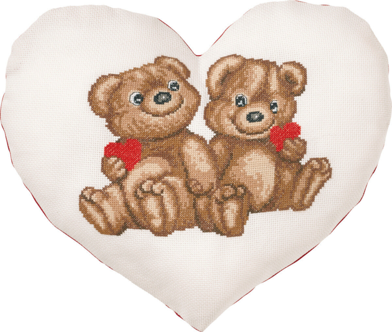 Kit de Broderie Coussin Ours 36 x 30 cm