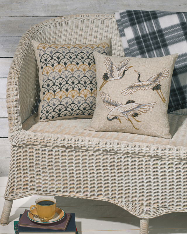 Kit de broderie Grues 40 x 40 cm