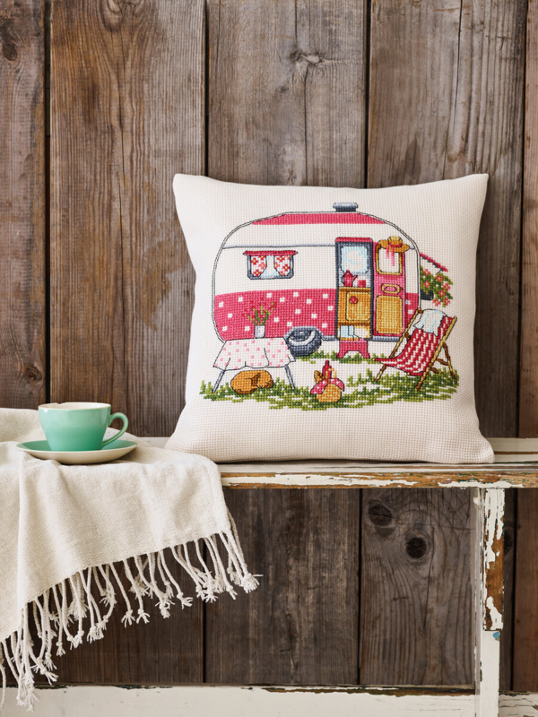 Kit de broderie Caravane 40 x 40 cm