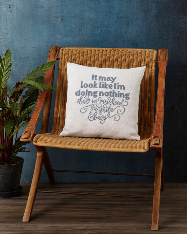 Kit de broderie It may look 40 x 40 cm