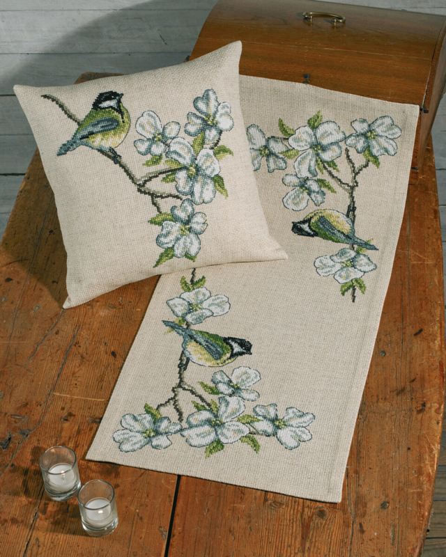 Kit de Broderie Mésange 40 x 40 cm