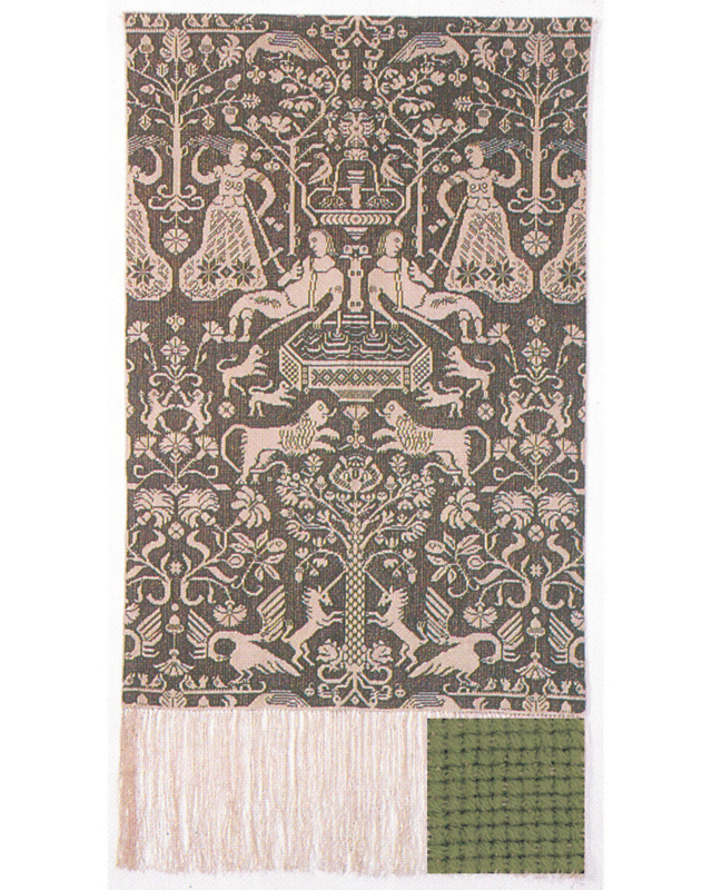 Kit de broderie Beidewand vert clair 85 x 147 cm