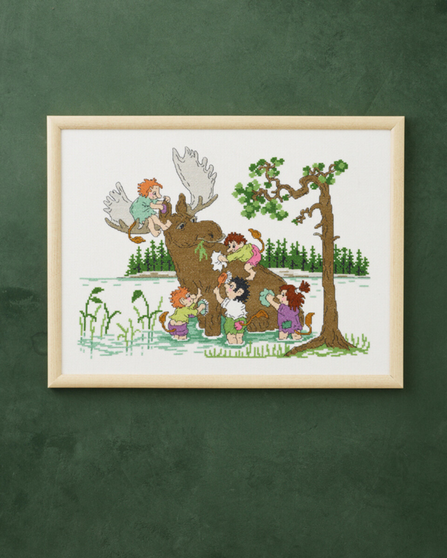 Kit de broderie Élan lavage 40 x 30 cm