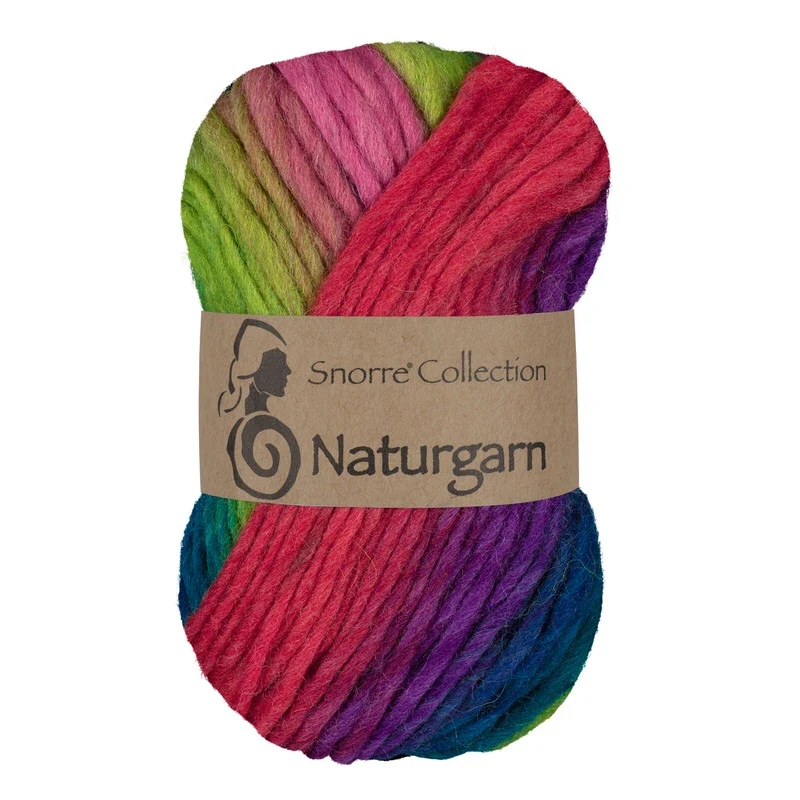 Viking Snorre Naturgarn 638 Multi vert/rose