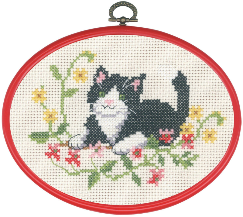Kit de broderie Chat noir m/5959/30 13 x 18 cm