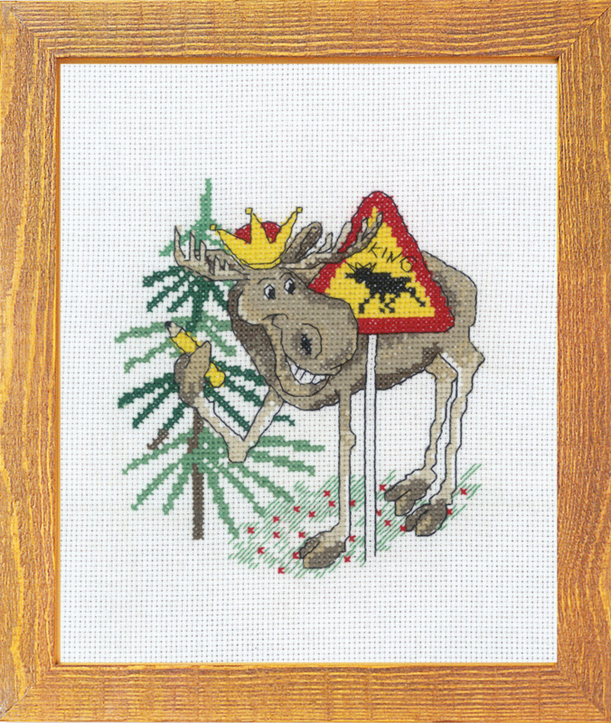 Kit de Broderie Élan le Roi 15 x 20 cm
