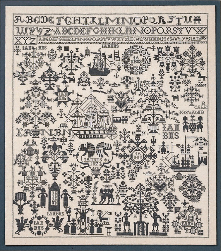 Kit de Broderie Marque-nom 65 x 72 cm