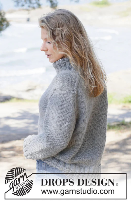 263-36 Slate Ridge Sweater by DROPS Design