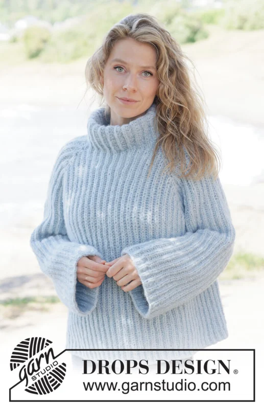263-17 Sky Ridge Sweater by DROPS Design