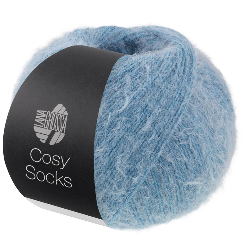 Lana Grossa Cosy Socks 14 Bleu pigeon