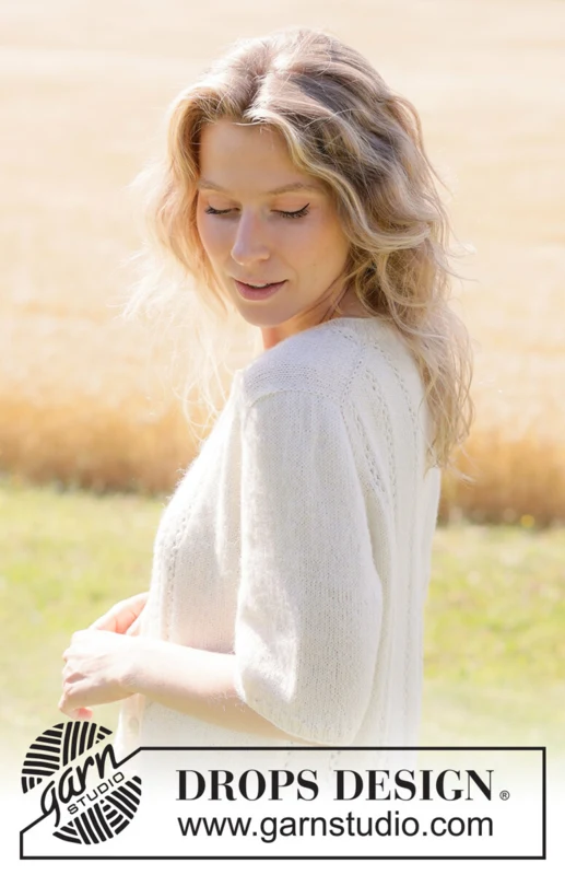 267-23 Blooming Lace Cardigan by DROPS Design