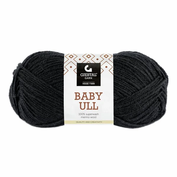 Gjestal Baby Ull 0090 Noir