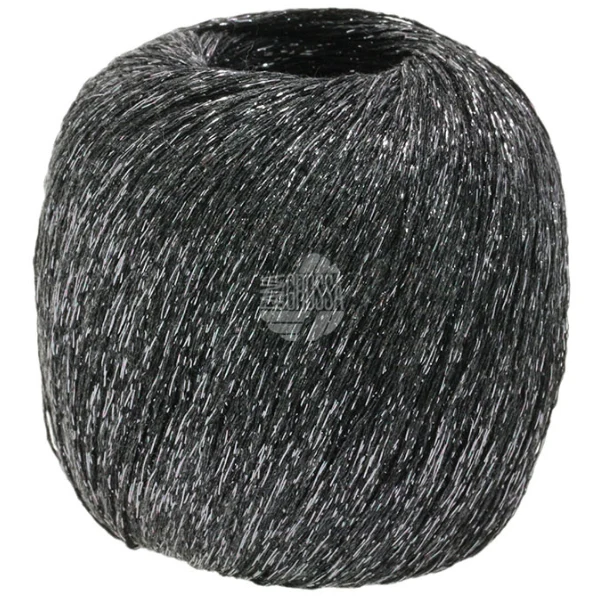 Lana Grossa Brillino 18 Brun foncé/Argent