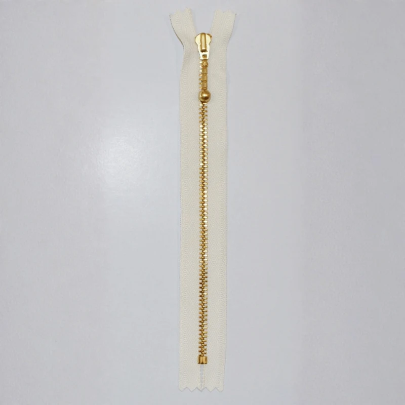 YKK Fermeture Éclair, Laiton, 4 mm 841 Écru