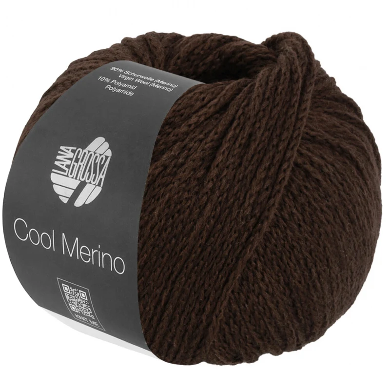 Lana Grossa Cool Merino 44 Gris brun foncé