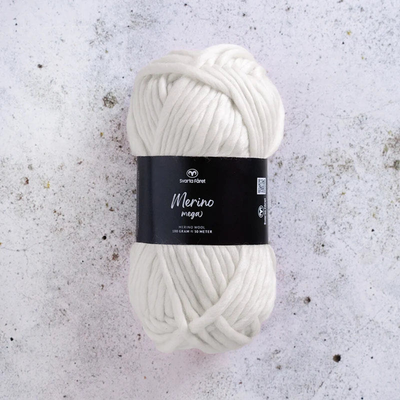 Svarta Fåret Merino Mega 12 Blanc naturel