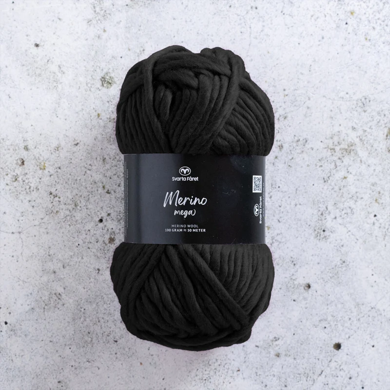 Svarta Fåret Merino Mega 13 Noir profond