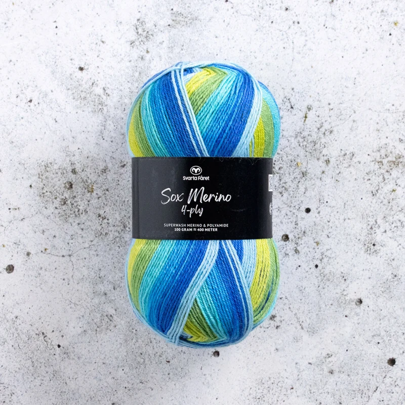 Svarta Fåret Sox Merino 4 ply 23 Littoral