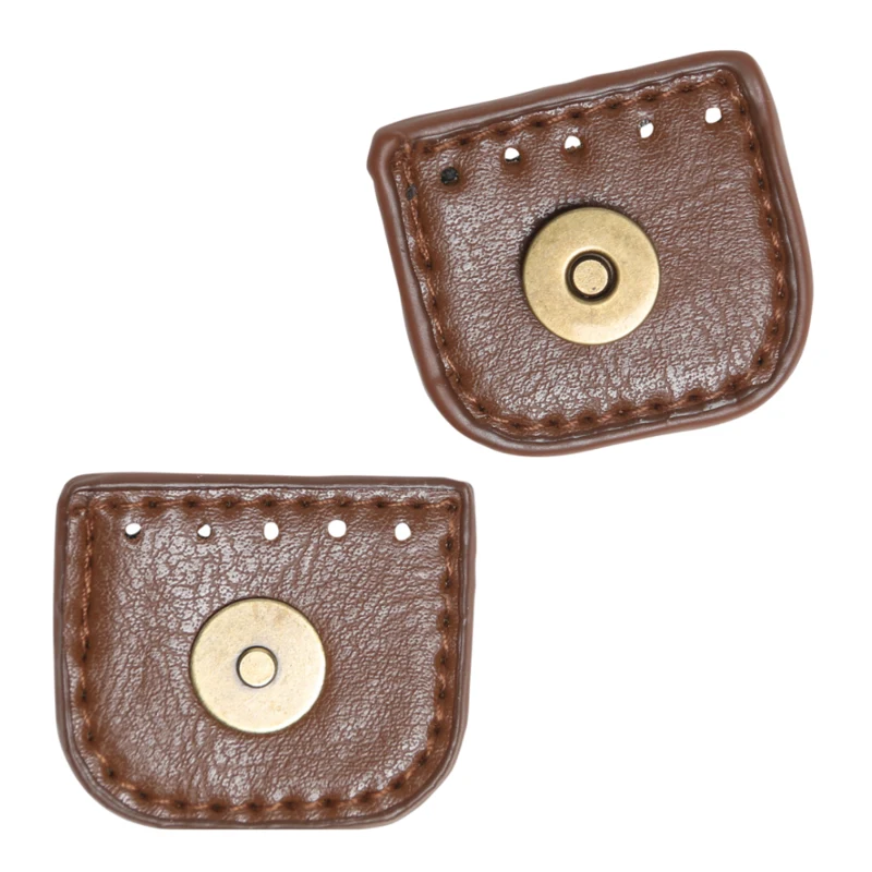 Go Handmade Fermeture Pression Magnétique 4 cm Marron avec bronze
