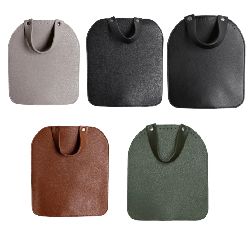 Go Handmade Rabat de Sac: Face avant 16 x 19 cm: Beige/Argent, Noir/Bronze, Noir/Argent, Marron/Bronze et Vert/Argent