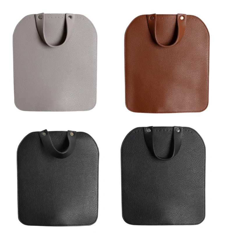 Go Handmade Rabat de Sac: Face avant 19 x 22 cm: Beige/Argent, Marron/Bronze, Noir/Bronze et Noir/Argent
