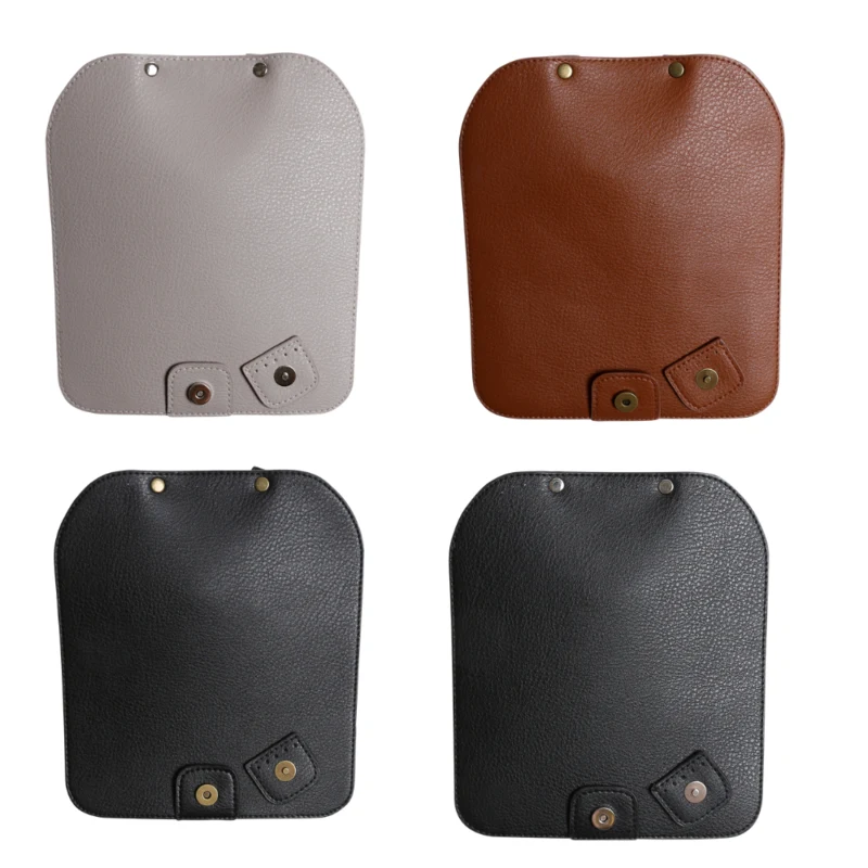 Go Handmade Rabat de Sac: Face arrière 19 x 22 cm: Beige/Argent, Marron/Bronze, Noir/Bronze et Noir/Argent