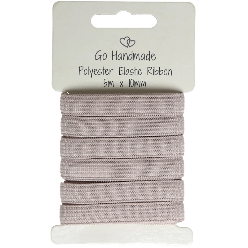 Go Handmade Bande Élastique: 5 m x 10 mm, Champignon