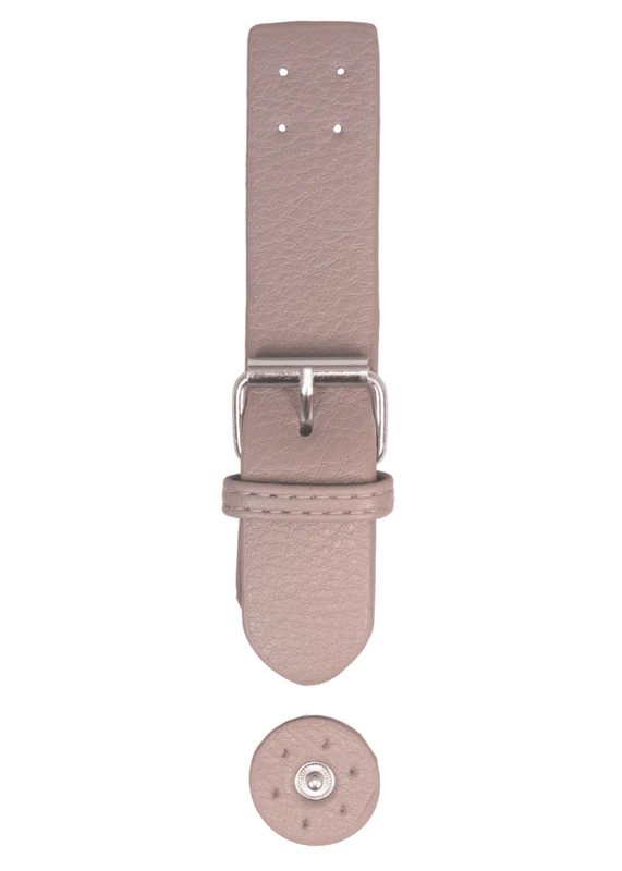 Go Handmade Fermoir avec bouton-pression: Beige/argent