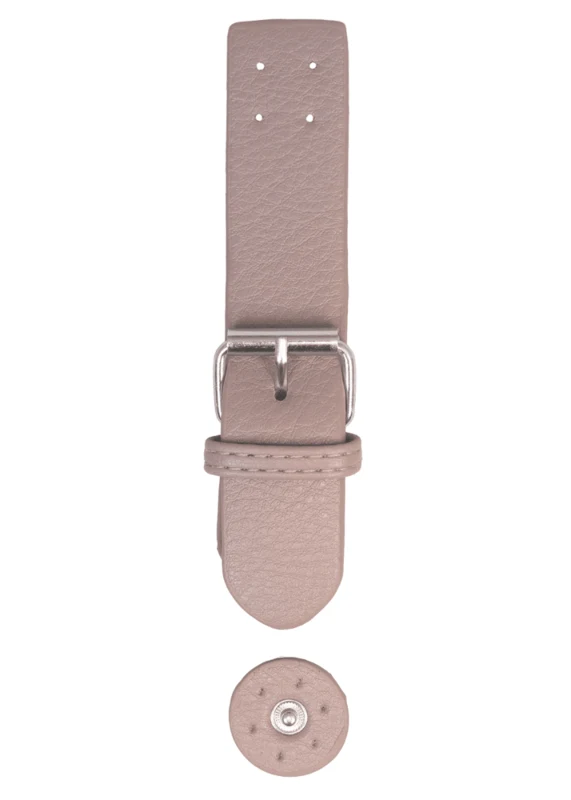 Go Handmade Fermoir avec bouton-pression: Beige/argent