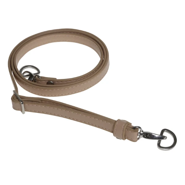 Go Handmade Bandoulière pour sac 130 cm 12 mm, Beige, Argent