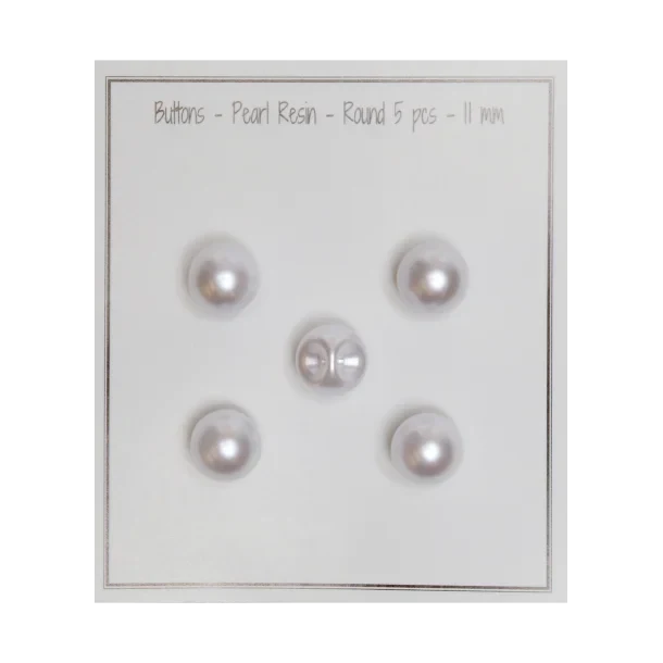 Go Handmade Boutons en perle: Rond, Perle
