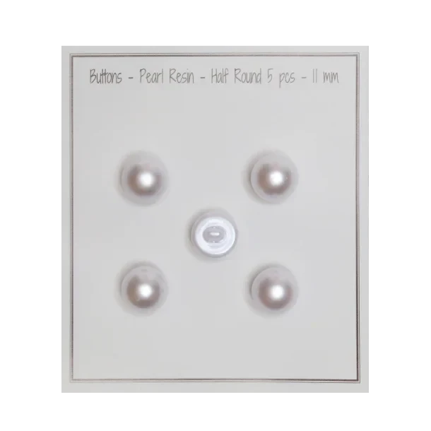 Go Handmade Boutons en perle: Semi-rond, Perle