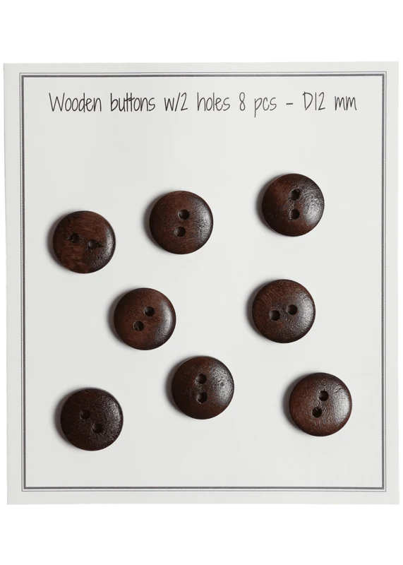 Go Handmade Boutons en bois - UFO: 12 mm