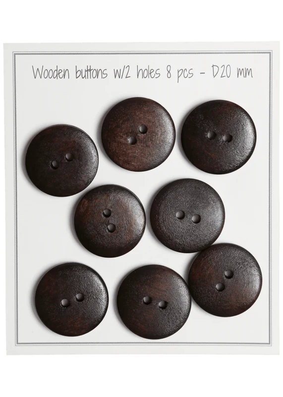 Go Handmade Boutons en bois - UFO: 20 mm