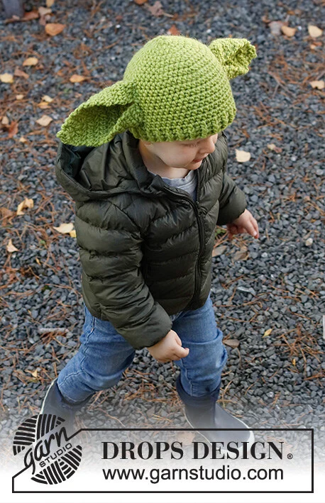 Children 37-23 Green Ears by DROPS Design — 5